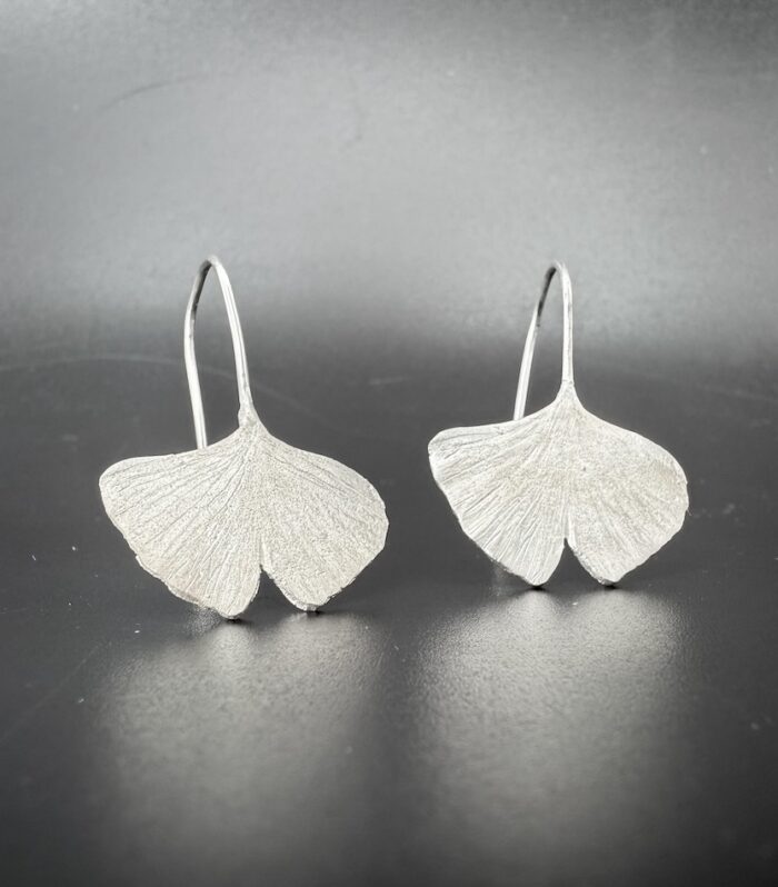 Boucles Ginkgo argent