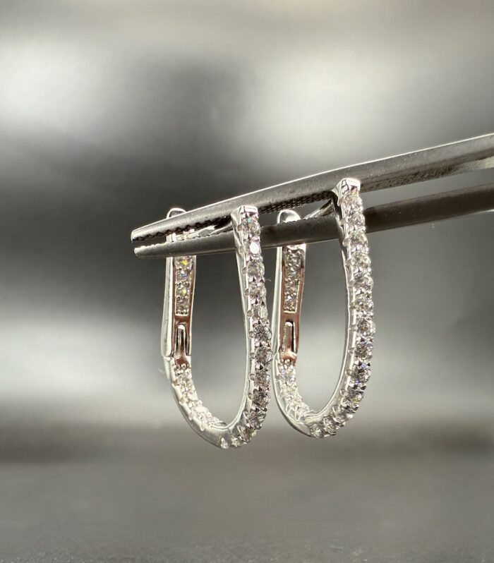 Créoles Argent Zircon