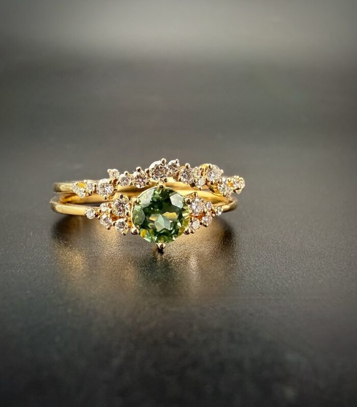 Tourmaline et diamants