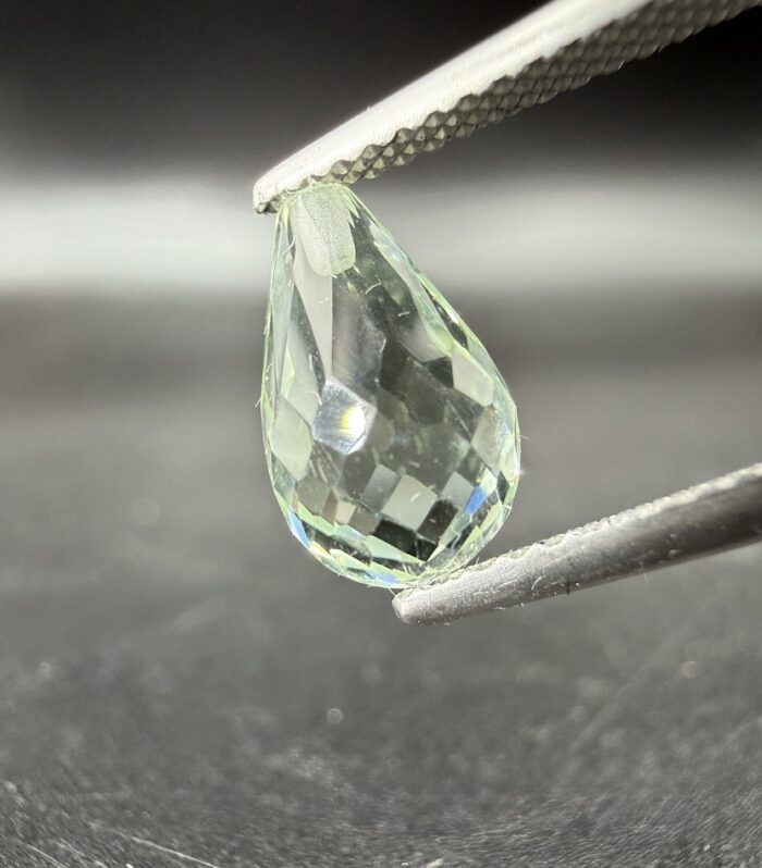 Prasiolite briolette